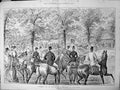 Old Antique Print Opening Day Royal Buckhounds Salt Hill J Sturgess 1890 19th
