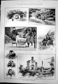 Old Monastery Monsterrat Memorial Horse Carriage Lady Headscarf 1890 Victorian