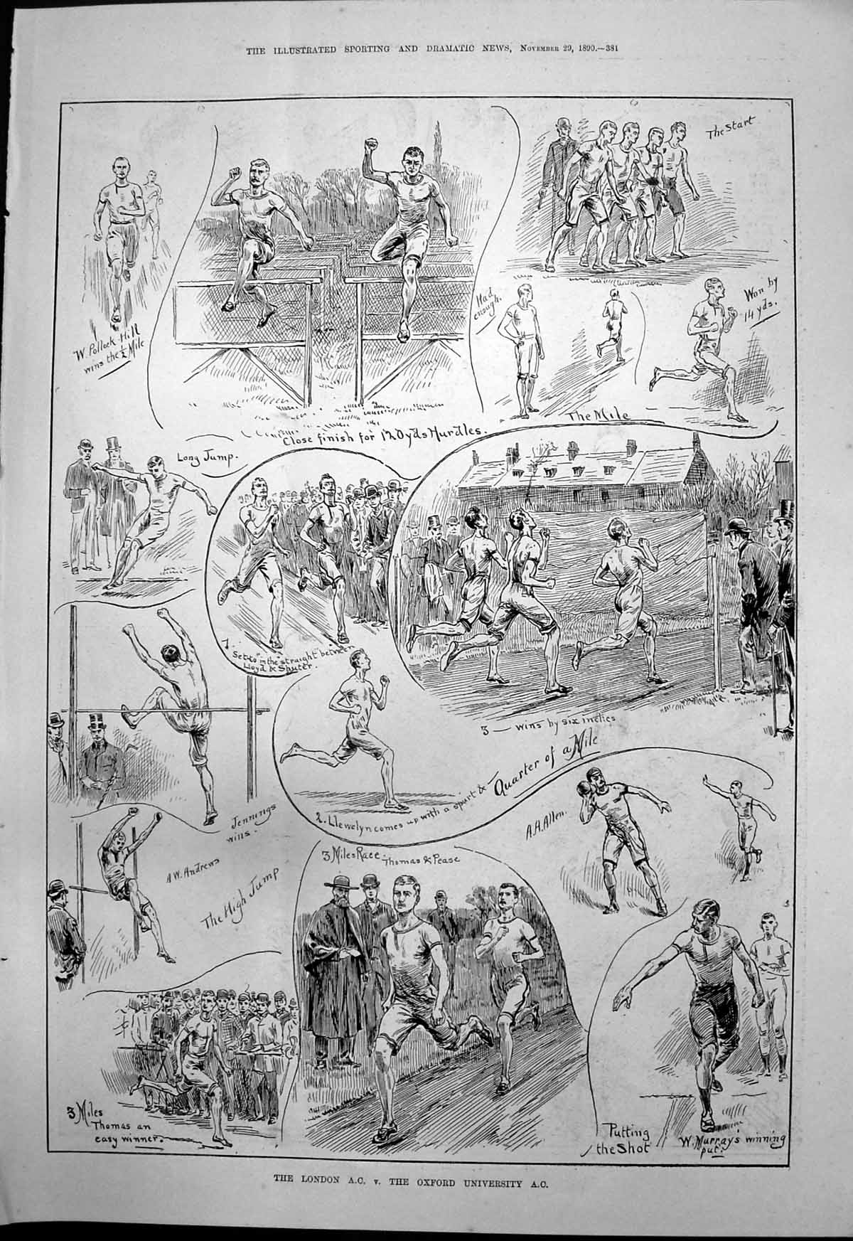 Old London V Oxford University A C Aldbourne Fairyland C Mellor 1890 Victorian