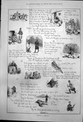 Antique Print Hunting Ireland Captious Critic May December Lottie Venn 1890