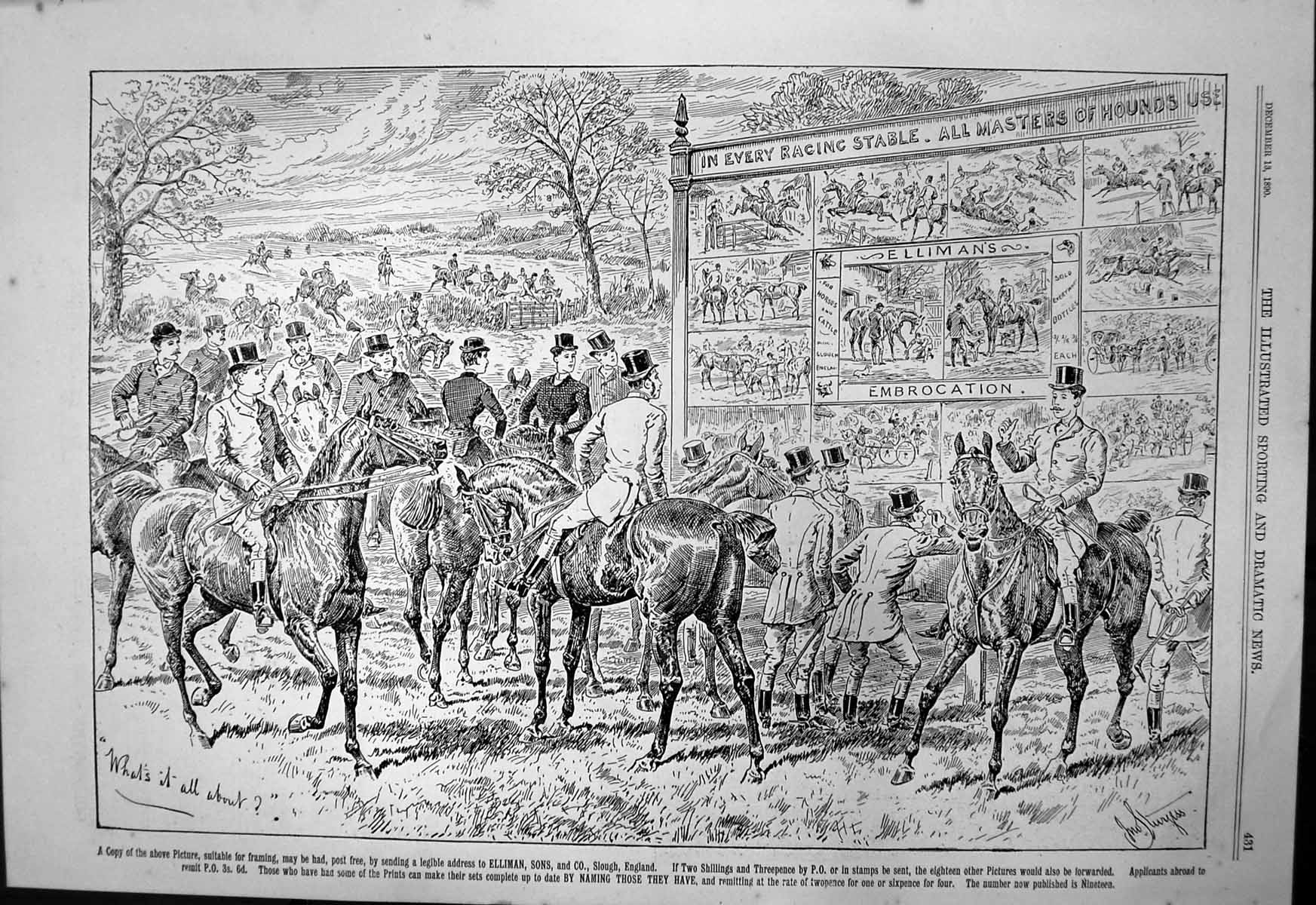 Old Every Racing Stable All Masters Hounds Use Ellimans Embrocation18 Victorian
