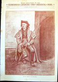 Old Antique Print An Charlie J Thomson Dunning Man Uniform Lantern 1890 19th