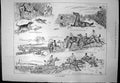 Old After The Frost Hounds Riotous Drifts Snow Remain Horses Fence 18 Victorian