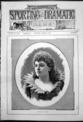 Original Old Antique Print Portrait Miss Maud Holland 1891 19th