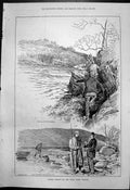 Old Salmon Fishing Otter Stone Stanley Wild Fish Rock Lucknow Pool 18 Victorian