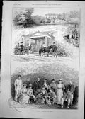 Old Famous Fishery Erne Fishing Party Cliff From River Entrance 1891 Victorian
