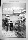 Old Print Advert Beechams Pills Man What Wiil You Do When I Am Gone 1891 19th