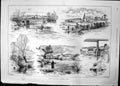 Antique Print Angling Resorts Cuckmerf Water Berwick Bridge Arlington 1891 19th