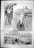 Old Thames Punting Reminiscences Maidenhead Start Finish A Beasley 18 Victorian