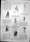 Old Print Captious Critic Mischief Maker Barrister Nurse Artist Page 1891 19th