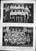 Original Old Antique Print Football Teams Sunderland Epsom College Rugby 1892
