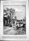 Antique Old Print Going To Meet W Orr Golf Player Randegger Divorce Suit 1892