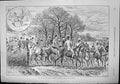 Antique Old Print End Hunting Season Sunny Day With Pytchley J Sturgess 1892