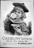 Antique Print Cadburys Cocoa Maple Co Furnishing Ting Tang Clock Vases 1892