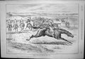Antique Old Print Whipped Round Bolted Wrong Way Horses Mr August Manns 1892