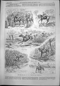 Old Some Men Who Hunt Man With Reputation Testing Rotten Bridge 1892 Victorian