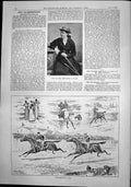 Old Golf Player Miss Flora Clark Punchestown Races Maiden Plate 1892 Victorian