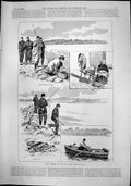 Old Trout Fishing Eel Weirs Near Beleek Casting Running Fly Fisher 18 19th