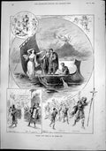 Antique Old Print Nydia New Opera George Fox Earl Percy Lord Warkworth 1892