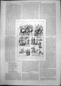 Antique Print Military Tournament Captious Critic Nydia Crystal Palace 1892