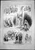 Old Tableaux Vivants Queens Gate Hall Medieval Countess Crawford 1892 Victorian