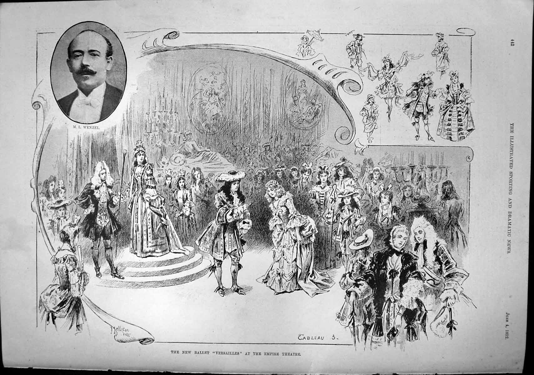 Old Ballet Versailles Empire Theatre Operatic Concert St James Hall
