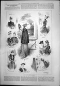 Antique Old Print Ladies Royal Academy Dower Wilson Watercolours Amused 1892