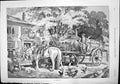 Old Print Refresher W Sturgess Horse Cart Hay Windmill Inn Chickens 1892 19th