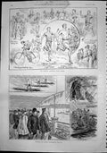 Old Reading Athletic Clubs Sports Staines Egham Watermens Regatta 189 Victorian