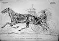 Antique Old Print Country Gentleman Nancy Hanks Breaking Record W Winans 1892