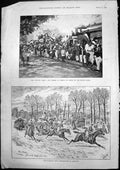 Old Print Lord Hawkes Team Parsees Bombay Hunt Steeplechase Sandown 1893 19th