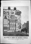 Antique Old Print Bill Posting London Geraudels Pastilles If You Cough 1893