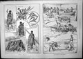Old Antique Print Australian Abs Shark Fishing New Zealand Rangitoto 1893 19th