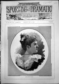Old Antique Print Miss Florence Levey Portrait Young Woman 1893 Damaged 19th