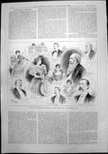 Antique Print Stock Exchange Orchestral Society Concert St Jamess Hall 1893