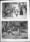 Old Wandering Minstrel On Road Mid Day Halt Sweeps Stakes Clarke 1893 Victorian
