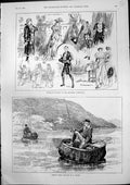 Old Tableaux Vivants Highbury Athenaeum Fishing Coracles N Wales 1893 Victorian