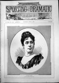 Original Old Antique Print Signorina Cerale Premiere Danseuse Royal Opera 1893