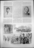 Old Print Pony Racing Ranelagh Club Brighton Sailing Club E Ashmore 1893 19th