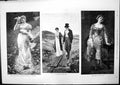 Old Antique Print White Dove Seifert Hundred Years Ago Maid The Inn 1893 19th