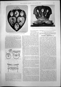 Old Print Royal Wedding Presents Photo Frame Mrs Beere Siver Dishes 1893 19th