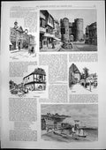 Old Dover Road Town Hall Rochester East Gate Canterbury Ospringe 1893 Victorian