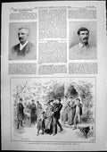 Old Print George Giffen H Richardson Womans Revenge Adelphi Theatre 1893 19th