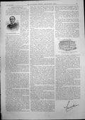 Antique Print Cb Harness President Medical Battery Companys Institute 1893 19th