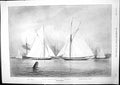Antique Old Print Cowes Regatta Hms Neptune Britannia Hrh Prince Wales 1893