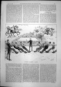 Old Antique Print Military Tournament Henley Colchester Road Romford 1893 19th