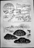 Original Old Antique Print Cannington Manor Nwt Canada Nook Bermondsey 1893