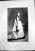 Old Antique Print Madame Pasca From M Bonnats Portrait Paris Salon 1875 19th