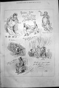 Old Print Notes Alexandra Palace Fete Commemoration Balaklava Charge 1875 19th