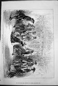 Original Old Antique Print Scene Too True Dukes Theatre Maid Knees Siers 1876